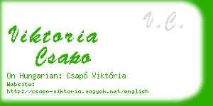 viktoria csapo business card